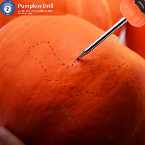 3-Piece Pumpkin Carving Kit Tools Halloween, Professional Heavy Duty Carving Set, Stainless Steel Tools Carving Kit for Halloween Decoration Jack-O-Lanterns, Gift for Halloween in Saudi Arabia