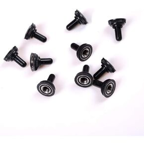 10pcs 6MM Black Mini Toggle Switch Rubber Resistance Boot Cover Cap Waterproof