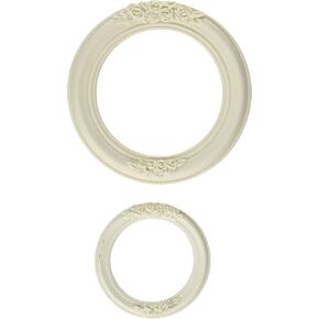 Prima Marketing Memory Hardware Resin Petite Round Frame, White