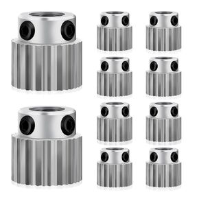 10 Piece 3D Printer Parts & Accessories 36 Teeth Drive Gear Stainless Steel Extruder Wheel Gear Compatible with CR-10, CR-10S, S4, S5, Ender 3, Ender 3 Pro