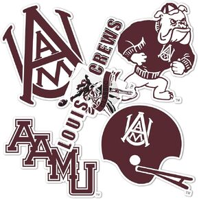 Desert Cactus Alabama A&M University Bulldogs AAMU Stickers Vinyl Decals Laptop Water Bottle Car Scrapbook T2 (Type 2)