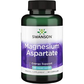 Swanson Magnesium Aspartate 685 Milligrams (133 Milligrams Elemental) 90 Capsules