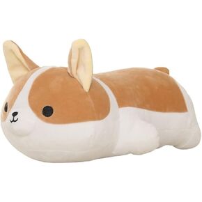 zhidiloveyou Corgi Stuffed Animal Shiba Inu Dog Kawaii Plush Toy Soft Hug Pillow, 15.75 inch