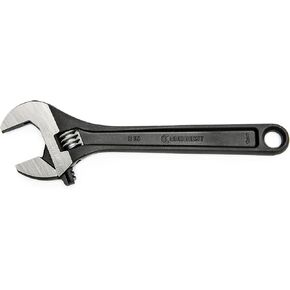 Crescent 8" Adjustable Black Oxide Wrench, Bagged - AT28BK
