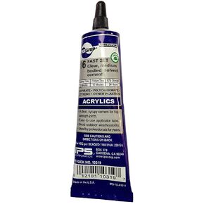 SCIGRIP 10319 16 Acrylic Plastic Cement, Low-VOC, Medium Bodied and Fast-Setting, Clear, 1.5 fl oz Tube