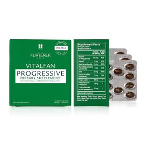 Rene Furterer VITALFAN Progressive Dietary Supplement - Hereditary & Hormonal , Plant-Based, Biotin, Drug Free, Dye Free 30 ct.