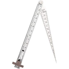 Taper Gauge Stainless Steel Rust-Resistant Durable Welding Depth Length Ruler Hole Inspection Measurement Tool