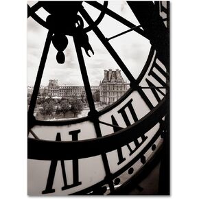 Big Clock by Chris Bliss, 18 by 24-Inch Canvas Wall Art