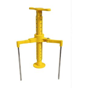 J&C TEC Screed Leveling Tripod for checking Height in Liquid Mortar, Three-sided Unique Ruler Display, Laser Line on Axis Ruler - 20 EA