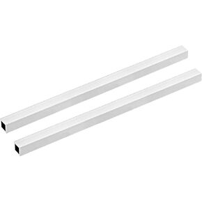 TOP-VIGOR 2Pcs 6063 Aluminum Square Tube, 10mmx10mmx1mm Wall Thickness 300mm Length Aluminum Tubing Seamless Straight Pipe for Machinery Frame Construction DIY Projects