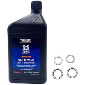 Yamaha Wolverine RMAX2/ RMAX4/ X2 1000 all Models Differential/Gear Oil Change Kit 1 Quarts ACC-GROIL-5G-QT/Washers