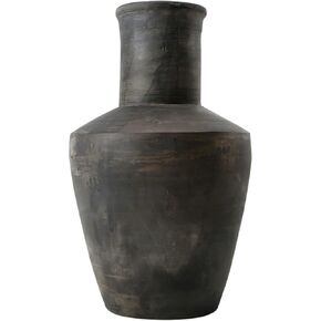 Artissance AM80641206 Earthy Gray Long Neck Pottery, 15 Inch Tall Vase (Décor)