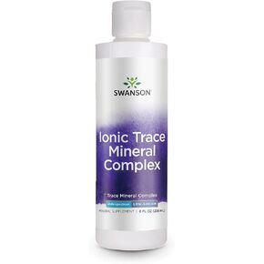 Swanson Concentrace Trace Mineral Drops 8oz-Complete Mineral Complex for Energy, Hydration, & Electrolyte Balance Over 72 High Absorption Ionic Minerals Such As Magnesium, Potassium, Calcium