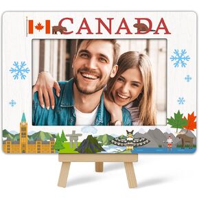 Canada Picture Frame, Canada Souvenirs Picture Frame,Travel Frame, Canada Travel Gift For Newlyweds Couples Wife Girlfriends, Birthday Wedding Honeymoon Gifts, Photo Frame For Tabletop Decor C(10)