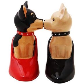 Pacific Giftware Cute Attractive Chihuahuas in High Heels Magnetic Salt and Pepper Shaker Set