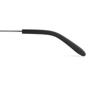 Eyeglass Temple End Tips Anti-Slip Soft Silicone Tube Sleeve Glasses Retainers Replacement Temple Tips for Flat Thin Metal Slim Eyeglass Legs(8 Pairs Black/Grey)