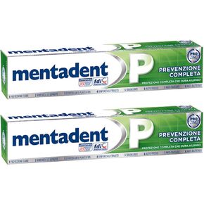 Mentadent P Toothpaste Prevention Complete 3.38 Fluid Ounce (100ml), Pack of 2