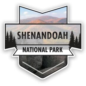 Shenandoah National Park Magnet | 4.7-Inch by 4.5-Inch | 2-Pack | 30 MIL Heavy Duty Magnetic Material | MPD962