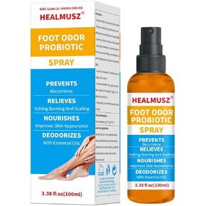 Foot Spray for Smelly Feet- Shoe Deodorizer Spray & Foot Spray-Shoe Odor Spray - Shoe Spray for Smelly Shoes, Foot Odor Eliminator Spray Shoe Odor Elimination, Stinky Shoes Odor Eliminator