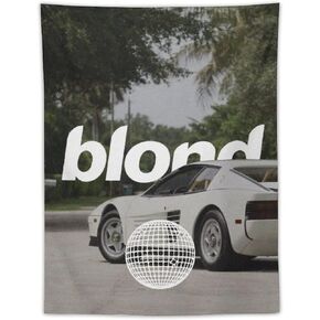 BIZHUDP Franks Oceans Blond Album Tapestry Racing Tapestry Wall Hanging Poster Art for Bedroom Living Room College Dorm Decor 40"x60"
