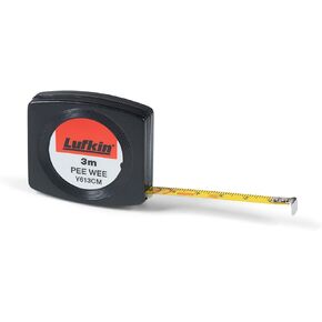 Crescent Lufkin 1/4" x 3m/10' Pee Wee® SAE/Metric Yellow Clad Pocket Tape Measure - Y613ME