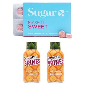 Taste Sweeter Down There - Sugar Splash - Taste Changing Tablets & 9Pines Pineapple Shot Date Night Pack - Body Fluid Sweetener and Flavor Enhancer