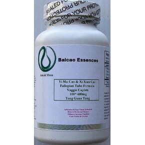 Motherwort Herb & St. Paul's Wort, Xi Xian Cao & Yi Mu Cao Fallopian Tube Formula 100 Caplets