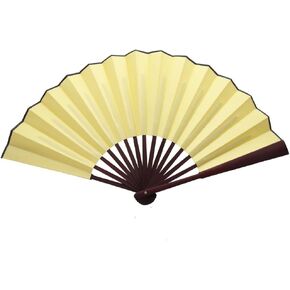 TRENDBOX Chinese Traditional Nylon-Cloth Handheld Folding Fan - 1 Set (5 Colors)