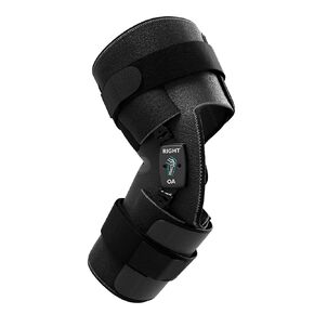 Comfort+ Soft Osteoarthritis Dual Adjustment Knee Brace, Pain Relief & Support Braces for ACL & Meniscus Injury & Hyperextension, Joint & Patella Stabilizer, Universal Extended Size, Right