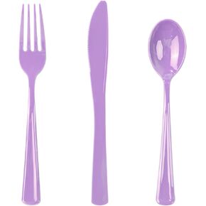 WDF 160 Piece Pink Plastic Silverware - Heavy Duty Pink Silverware Includes 80 Pink Forks, 40 Pink Spoons, 40 Pink Knives, Pink Plastic Utensils Perfect for Wedding, Party