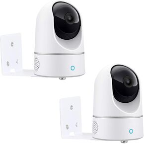 حامل حائط معدني متوافق مع بطارية Google Nest Cam الخارجية الجيل الثاني، دعامة لاصقة لكاميرا الأمان الداخلية والخارجية بدون دعامة تثبيت للحفر لزاوية رؤية أفضل، عبوتان