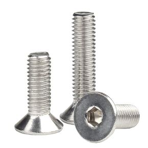 M4-0.7 x 70mm Flat Head Socket Cap Screws Bolts, Stainless Steel 18-8 (304), Bright Finish, Allen Socket Drive,Machine Screws Inner Hex Screw Fasteners Bolts 25 Pcs
