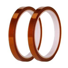 High Temperature Tape Heat Resistant Adhesive Transfer Tape Heat Vinyl Thermal Sublimation Press Tape No Residue Electronics Soldering Circuit Board 10mm X 33m 108ft 2 Rolls