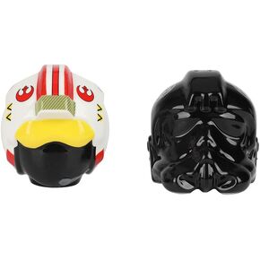 Star Wars Rebel & Imperial Helmets Sculpted Ceramic Salt & Pepper Shakers