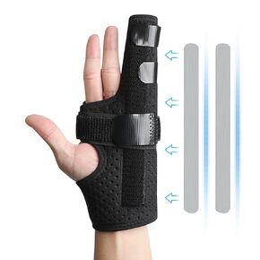 Pinky Finger Splints, Trigger Finger Splints for Little Finger, Pinky Support Brace for Right & Left Hand, Pinky Splint for 4th or 5th Finger Injury, Fracture, Broken, M