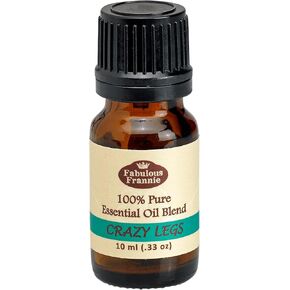 Fabulous Frannie Crazy Legs Essential Oil Blend Made with Lavender, Peppermint, Lemongrass, Frankincense and Cypress essential oils 10ml