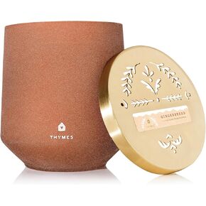 شمعة خبز الزنجبيل بالزعتر - شمعة معطرة برائحة منزلية دافئة - شمعة بفتلة واحدة - بلمسة نهائية مغطاة بالسكر (15 أونصة) in Kuwait