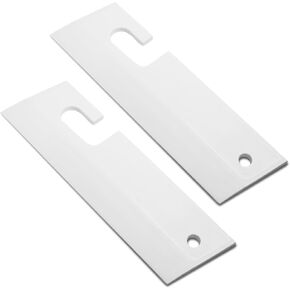 2 Pcs 7.68" Silicone Squeegee Grey Soft Water Scraper Cleaner Hanging Hole Car Window Blade Flexible Waterblade Cleaner Tool for Shower Doors Mirror Bathroom Glass Kitchen Countertops Sink