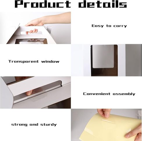 3 قطع من علب الكيك من جوهاوس، حاملات الكيك مقاس 30.48 × 30.48 × 35.56 سم، حاويات كعكة للاستعمال مرة واحدة مع مقبض للكعك ذو الطبقات، وصناديق كعكة طويلة لحفلات أعياد الميلاد والزفاف in Kuwait