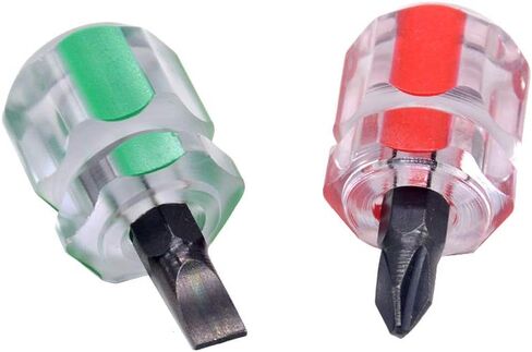 6-Pieces Mini Short Screwdrivers, Stubby Phillips Slotted Star-Head Micro Screwdriver for Split Car Fender Repair in Kuwait