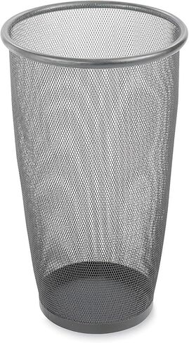 Safco Products Onyx Mesh Small Round Wastebasket, 3 Quart, Black, 9716BL in Saudi Arabia