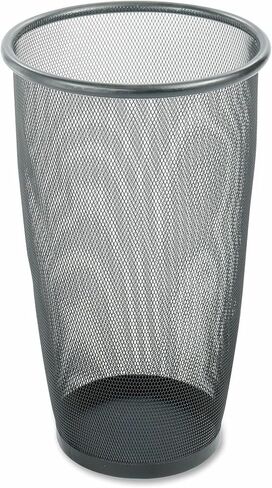 Safco Products Onyx Mesh Small Round Wastebasket, 3 Quart, Black, 9716BL in Saudi Arabia
