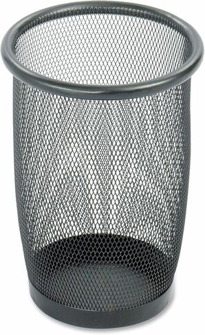 Safco Products Onyx Mesh Small Round Wastebasket, 3 Quart, Black, 9716BL in Saudi Arabia