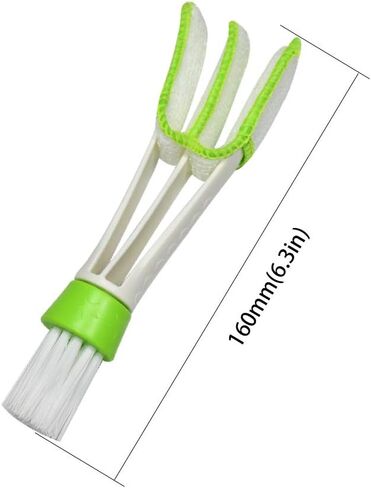 Multifunction Cleaning Brush for Car Air Vent - 2 Microfiber Sleeves Blinds Cleaner Tools for Keyboard Window Leaves Blinds Shutter 2 Pack in Saudi Arabia