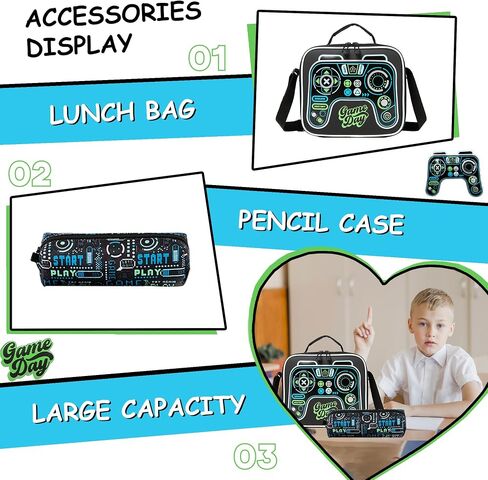 Meetbelify Backpacks for Boys School Backpacks for Elementary Students Ages 8-10 Kids Aesthetic Travel Backpack Laptop Bookbag with Lunch Box Pencil Case 3 in 1 Backpack Set for Boys in Saudi Arabia