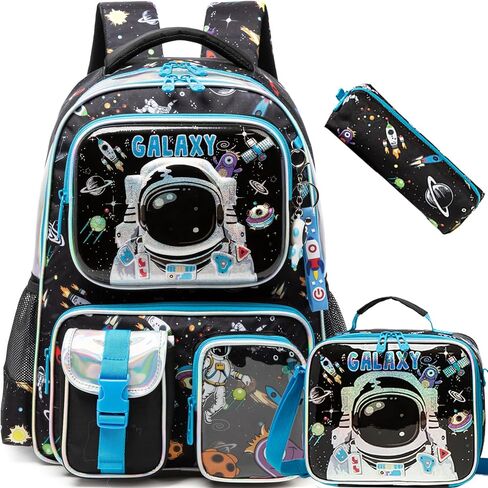 Meetbelify Backpacks for Boys School Backpacks for Elementary Students Ages 8-10 Kids Aesthetic Travel Backpack Laptop Bookbag with Lunch Box Pencil Case 3 in 1 Backpack Set for Boys in Saudi Arabia