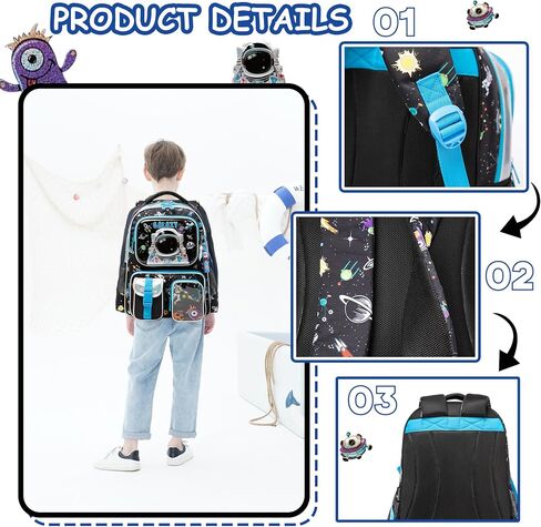 Meetbelify Backpacks for Boys School Backpacks for Elementary Students Ages 8-10 Kids Aesthetic Travel Backpack Laptop Bookbag with Lunch Box Pencil Case 3 in 1 Backpack Set for Boys in Saudi Arabia