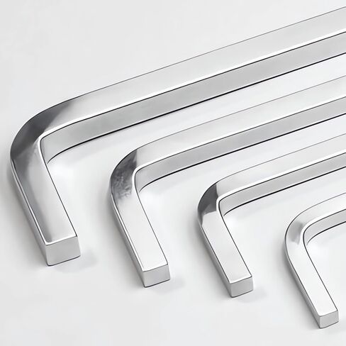 مجموعة مفاتيح ربط برأس مربعة مكونة من 4 قطع، مجموعة مفاتيح ربط برأس مربعة على شكل حرف L، مفتاح مربع من فولاذ الكروم والفاناديوم لبراغي فتحة الجيب، 3 مم 4 مم 5 مم 6 مم in Kuwait