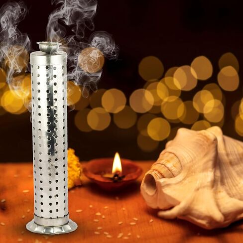Stainless Steel Puja Agarbatti Stand, Incense Tower Holder Best for Home & Office Decoration & Gift Purpose (12-Inch) in Kuwait
