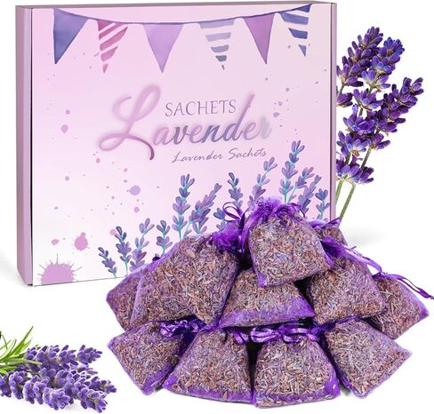 أكياس اللافندر، أكياس اللافندر المعطرة المجففة للأدراج وخزانة الملابس، أكياس عطرية للأدراج والخزائن، 20 عبوة من العطور المنزلية طويلة الأمد in Kuwait